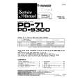 Cover page of PIONEER PD9300 Service Manual