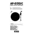 Cover page of AKAI APD210/C Owner's Manual