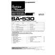 Cover page of PIONEER SA-530 Service Manual