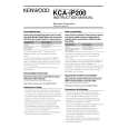 Cover page of KENWOOD KCA-iP200 Owner's Manual