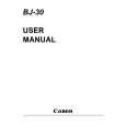 Cover page of CANON BJ-30 Owner's Manual