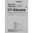 Cover page of PIONEER CT-W604RS Service Manual