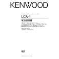Cover page of KENWOOD RD-LCA1 Owner's Manual