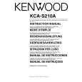 Cover page of KENWOOD KCA-S210A Owner's Manual