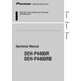 Cover page of PIONEER DEH-P4400RB/X1B/EW Owner's Manual