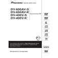 Cover page of PIONEER DV-400V-K/WYXZTUR5 Owner's Manual