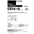 Cover page of PIONEER CDX3 Service Manual