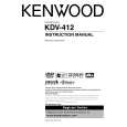 Cover page of KENWOOD KDV-412 Owner's Manual