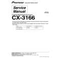 Cover page of PIONEER CX-3166 Service Manual