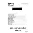 Cover page of MARANTZ CC-52 Service Manual