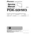 Cover page of PIONEER PDK-50HW3 Service Manual