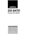 Cover page of ONKYO DX-6470 Owner's Manual