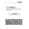 Cover page of ONKYO T430RDS Owner's Manual