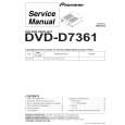 Cover page of PIONEER DVD-D7361 Service Manual