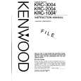 Cover page of KENWOOD KRC1004 Owner's Manual