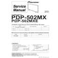 Cover page of PIONEER PDP-502MXE/YVLDK Service Manual