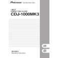 Cover page of PIONEER CDJ-1000MK3/WAXJ5 Owner's Manual