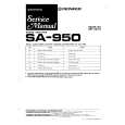 Cover page of PIONEER SA950 Service Manual