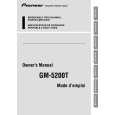 Cover page of PIONEER GM-5200T Owner's Manual