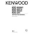 Cover page of KENWOOD KDC-W241 Owner's Manual