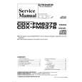 Cover page of PIONEER CDXFM637 Service Manual