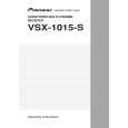 Cover page of PIONEER VSX-1015-S/SFLXJ Owner's Manual