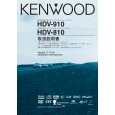 Cover page of KENWOOD HDV-810 Owner's Manual