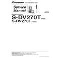 Cover page of PIONEER S-DV270T/XTW/E Service Manual