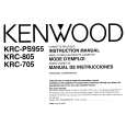 Cover page of KENWOOD KRC-805 Owner's Manual