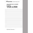 Cover page of PIONEER VSX-LX50/SFXJ Owner's Manual