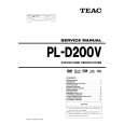 Cover page of TEAC PL-D200V Service Manual