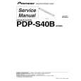Cover page of PIONEER PDP-S40B Service Manual