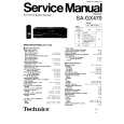 Cover page of TECHNICS SAGX470 Service Manual