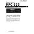 Cover page of KENWOOD KRC-839 Owner's Manual