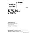 Cover page of PIONEER S-W39 Service Manual
