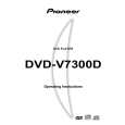 Cover page of PIONEER DVD-V7300D Owner's Manual