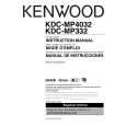 Cover page of KENWOOD KDC-MP4032 Owner's Manual