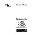 Cover page of NAKAMICHI TD700 Service Manual