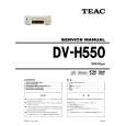 Cover page of TEAC DV-H550 Service Manual