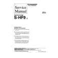 Cover page of PIONEER SHF9 Service Manual