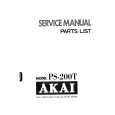 Cover page of AKAI PS-200T Service Manual