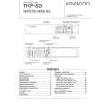 Cover page of KENWOOD TKR-851 Service Manual