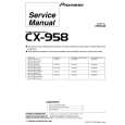 Cover page of PIONEER CX958 Service Manual