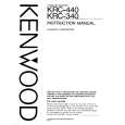 Cover page of KENWOOD KRC340 Owner's Manual