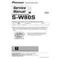 Cover page of PIONEER S-W80S-J/MLXTW Service Manual