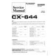 Cover page of PIONEER CX644 Service Manual