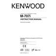 Cover page of KENWOOD M-707I Owner's Manual