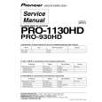 Cover page of PIONEER PRO-1130HD Service Manual