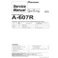 Cover page of PIONEER A-607R/SD Service Manual