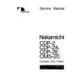 Cover page of NAKAMICHI CDP-2A Service Manual